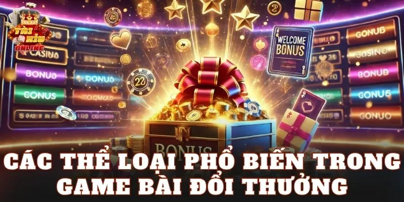 Các thể loại phổ biến trong game bài đổi thưởng