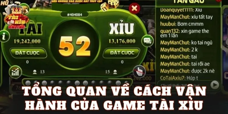 Tổng quan về cách vận hành của game tài xỉu