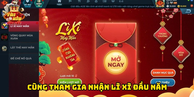Cùng tham gia nhận lì xì đầu năm