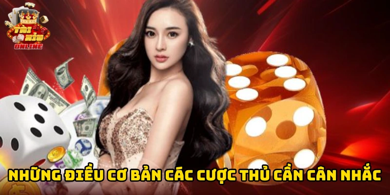 Những điều cơ bản các cược thủ cần cân nhắc